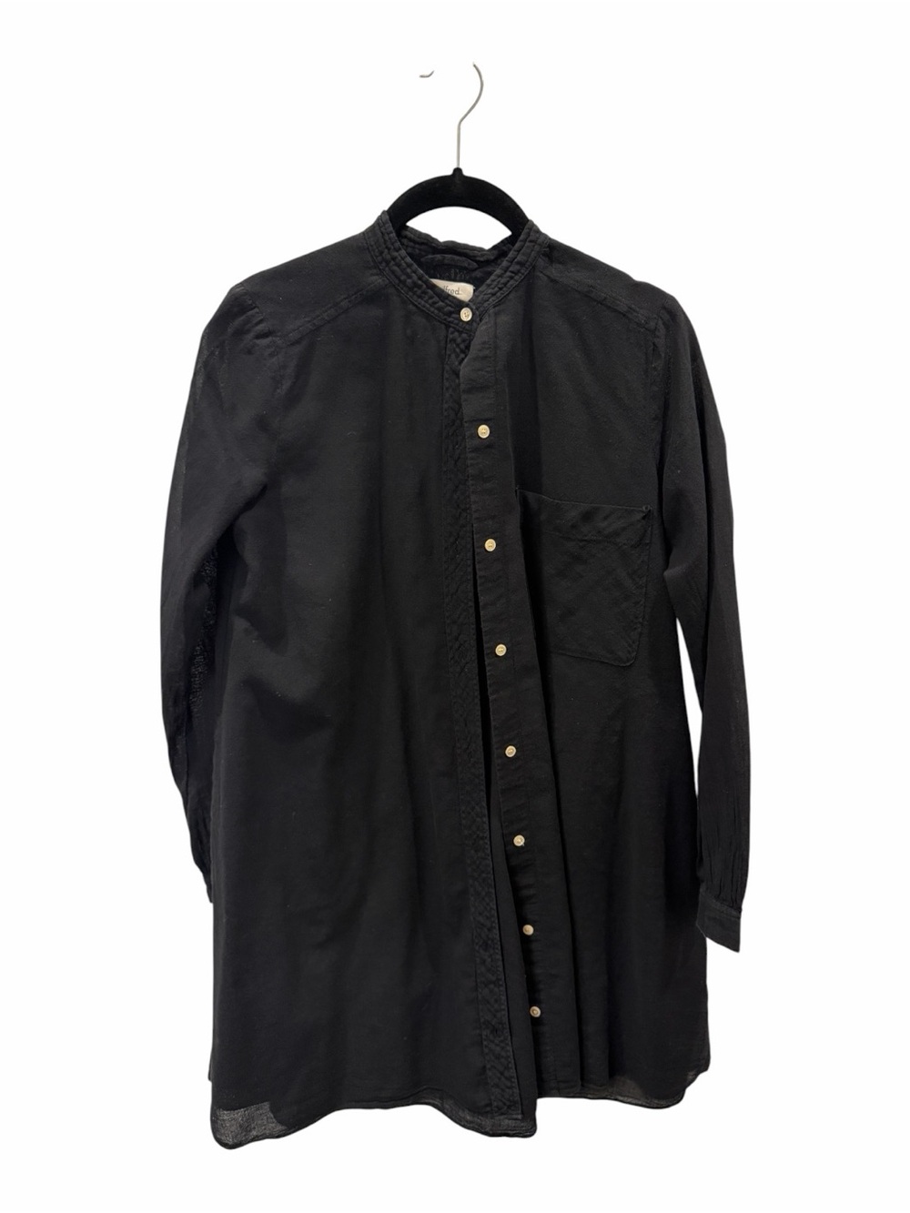 Aritzia Wilfred Cotton Long Sleeve Button Down Tunic Size S
